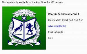 CourseMate Wingate App Makes Apple top 200