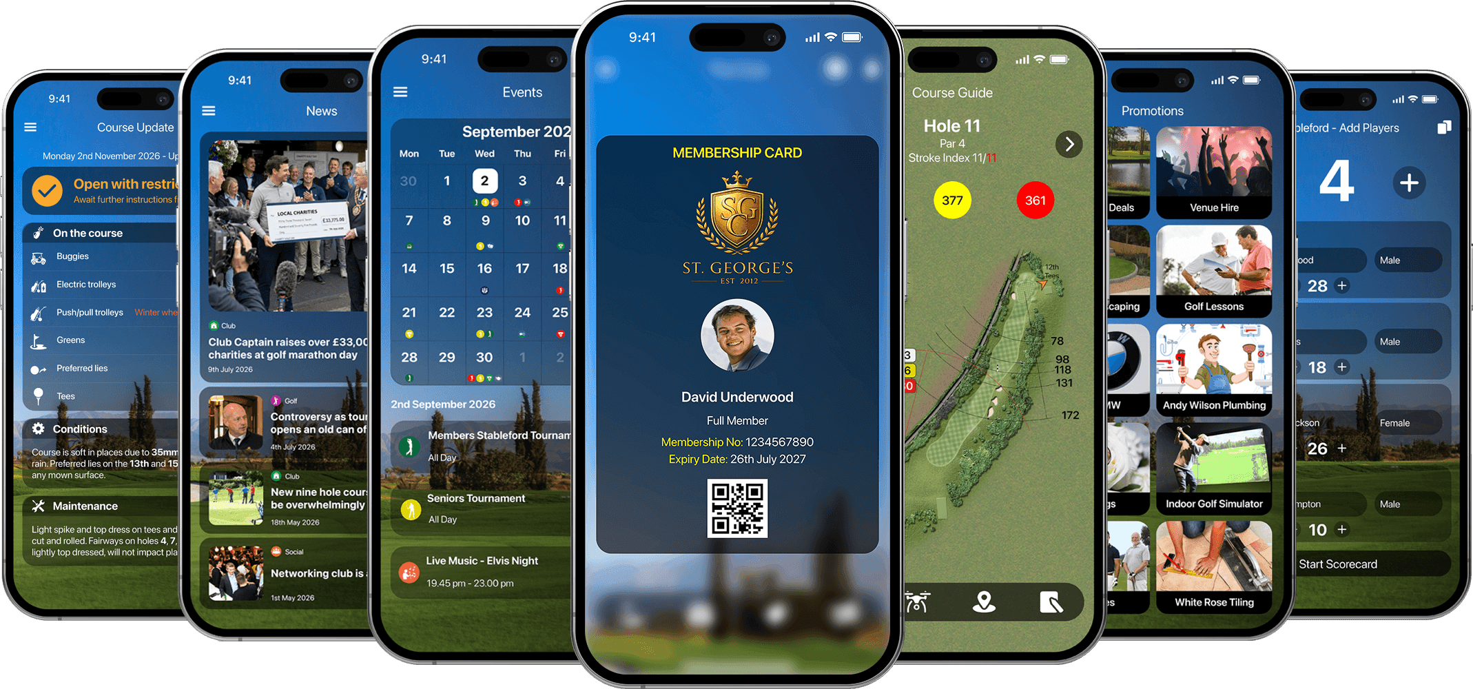 CourseMate app screens
