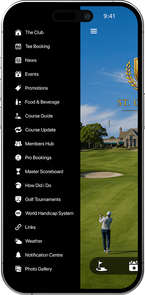 Custom link sections in the app menu